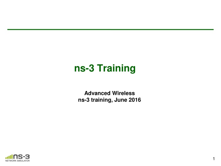 ns-3 Training