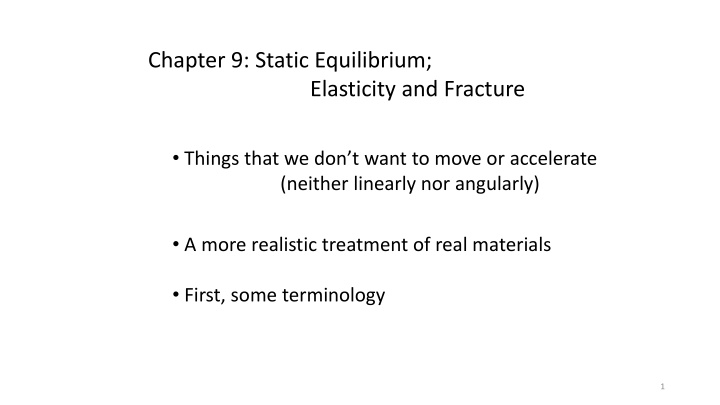 Static Equilibrium: Center of Mass and Gravity