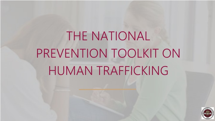 The National Prevention Toolkit on Human Trafficking