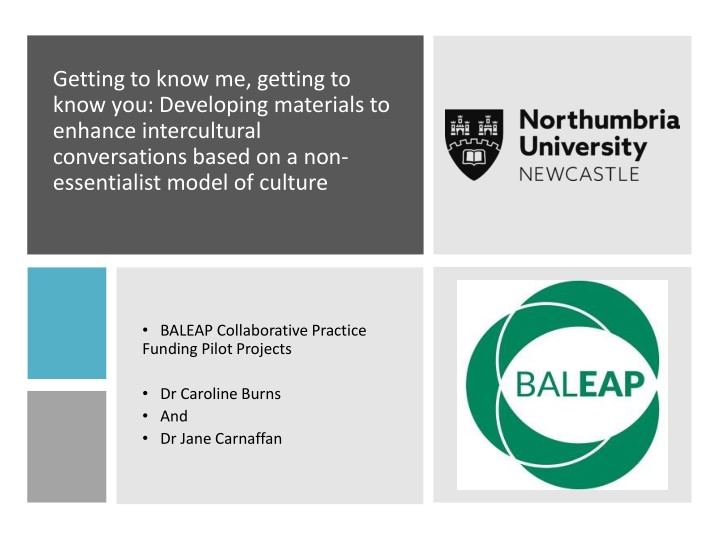 Enhancing Intercultural Conversations with Non-Essentialist Model