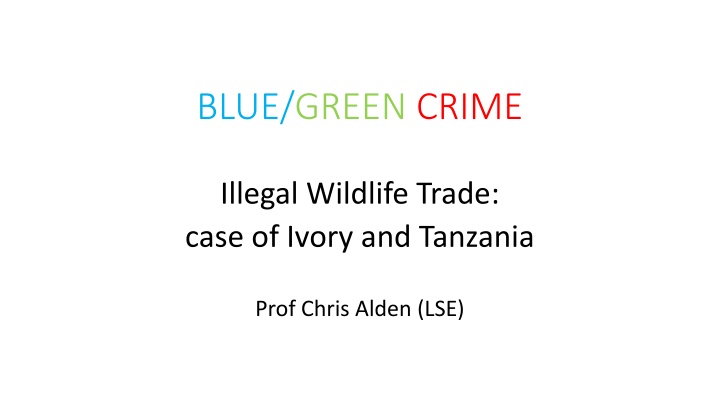 BLUE/GREEN CRIME