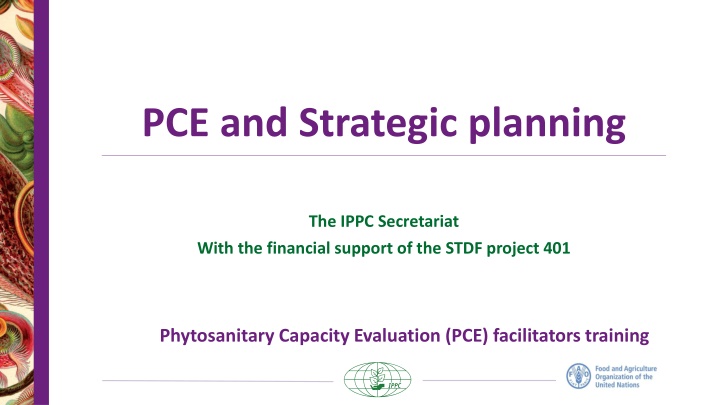 PCE and Strategic Planning Initiatives