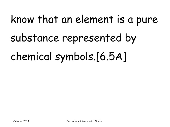Elements and Energy Resources