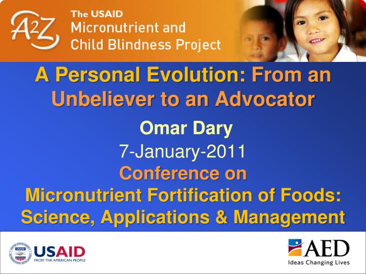 USAID Micronutrient and Child Blindness Project Evolution