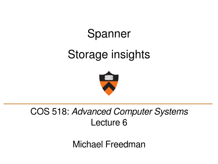Spanner Storage insights