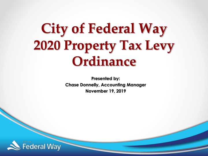 City of Federal Way 2020 Property Tax Levy Ordinance
