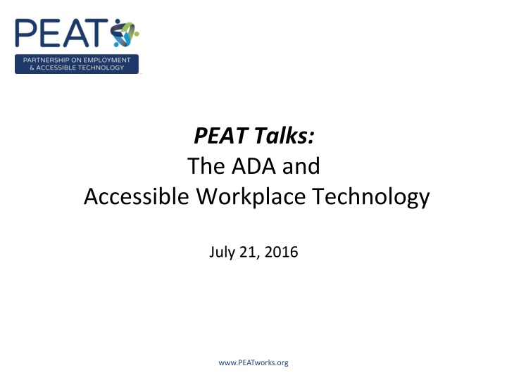 PEAT Talks: The ADA and Accessible Workplace Technology