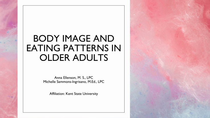 Body Image and Eating Patterns in Older Adults Research Study