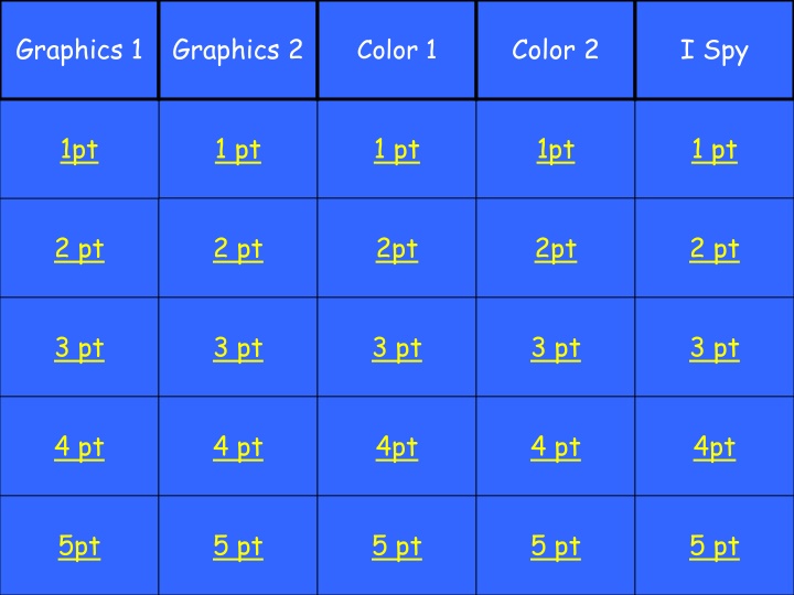 Graphics, Color, and I Spy: A Visual Journey