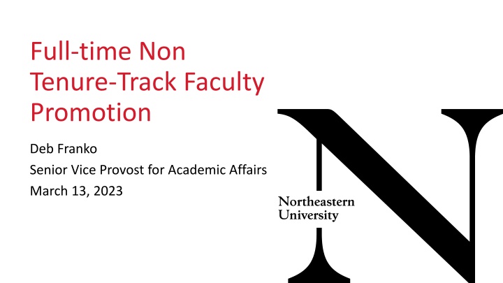 FT NTT Faculty Promotion Guidelines
