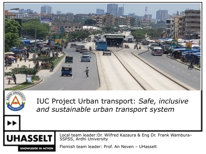 Sustainable Urban Transport System in Dar es Salaam City
