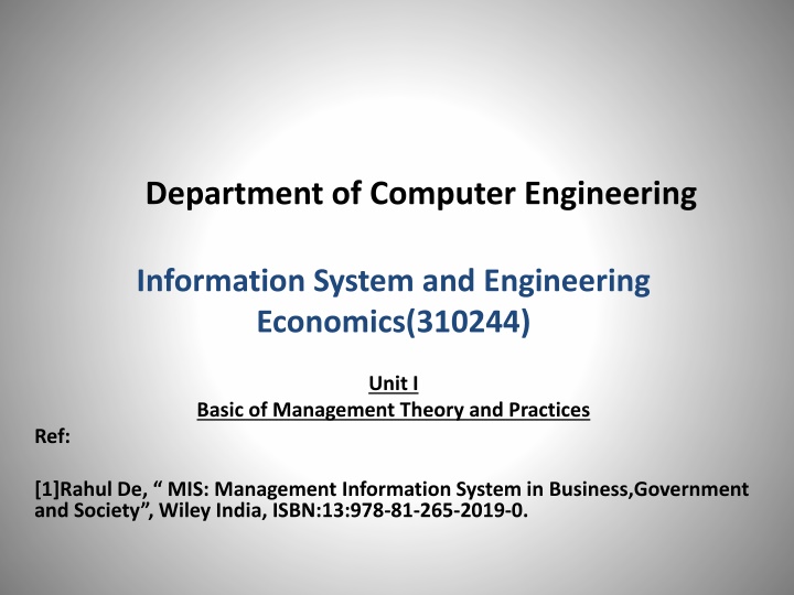 Basics of Management in Modern Organizations