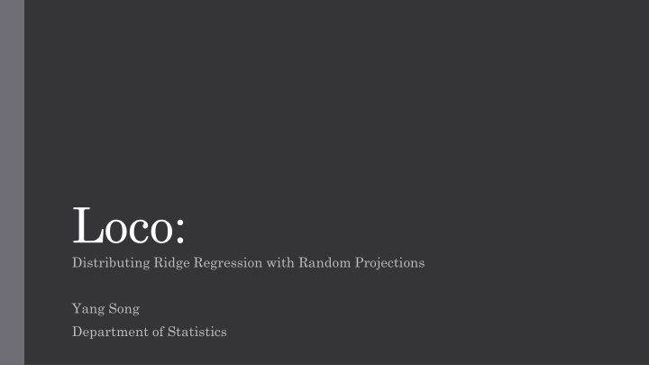 Distributed Ridge Regression with Random Projections in Large-scale Optimization