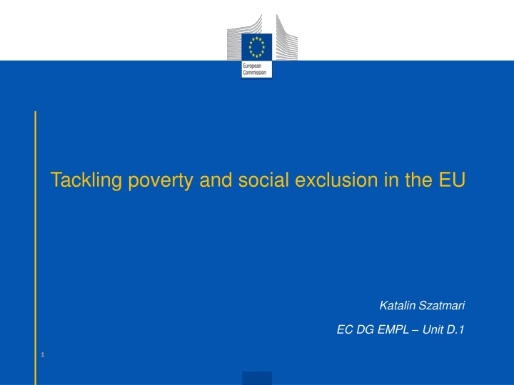 Tackling Poverty and Social Exclusion in the EU