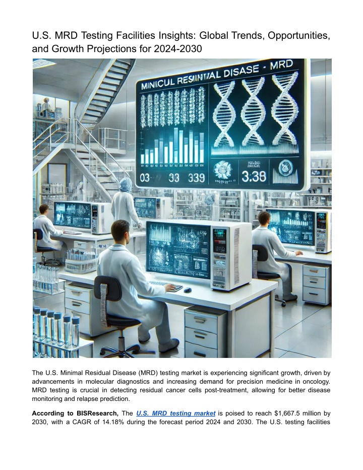 u s mrd testing facilities insights global trends n.w