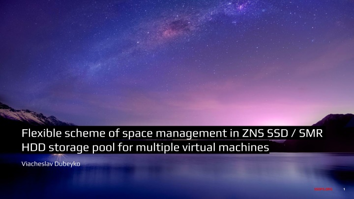 Flexible Scheme of Space Management in ZNS SSD/SMR HDD Storage Pool