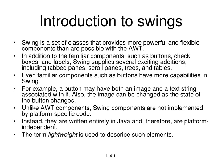 Introduction to Swing Components in Java