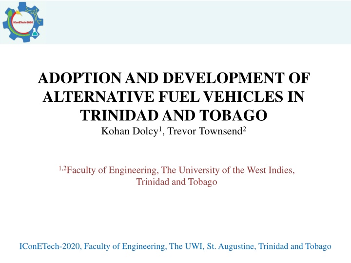 Alternative Fuel Vehicles in Trinidad and Tobago
