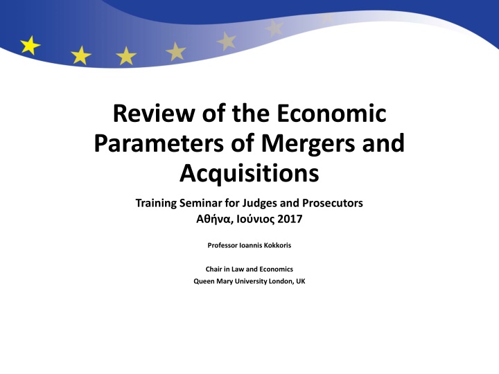 Economic Parameters of Mergers and Acquisitions Analysis