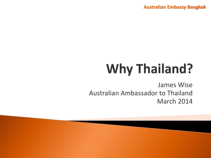 Australian Ambassador to Thailand