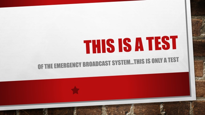 Overview of Emergency Alert System (EAS)