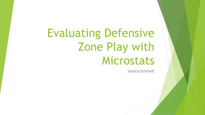 Evaluating Defensive Zone Play with Microstats