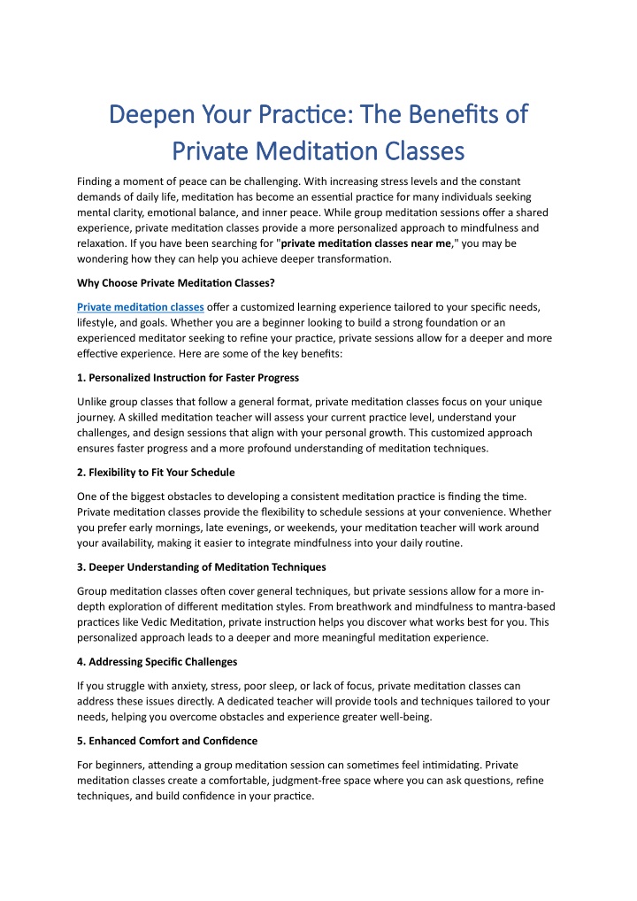 deepen your practice the benefits of deepen your n.w