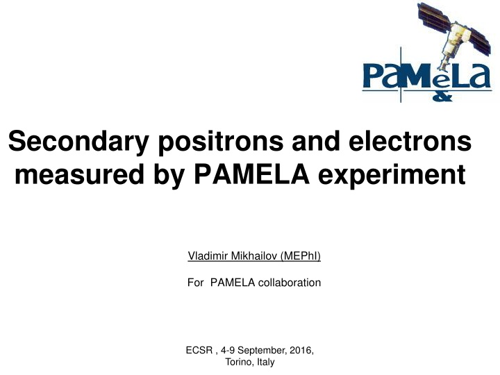 PAMELA Experiment Findings on Positrons and Electrons