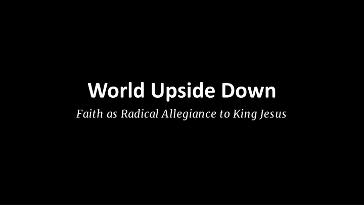 Faith Through Theology and Allegiance