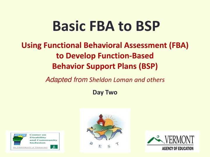 Basic FBA to BSP