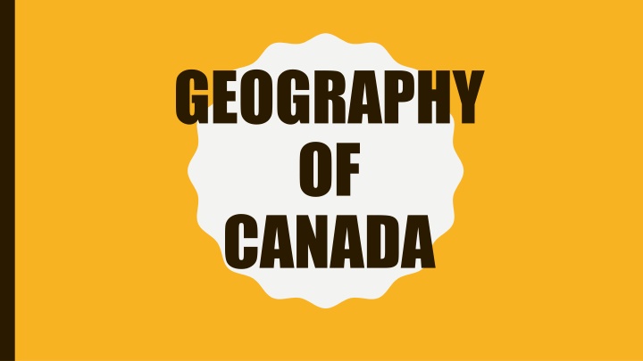 Geography of Canada Instructional Strategies