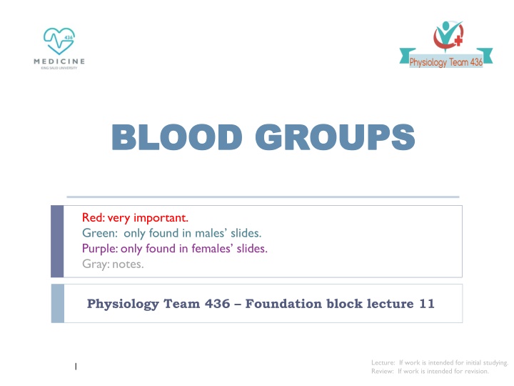 Blood Groups and Antigens: A Comprehensive Overview