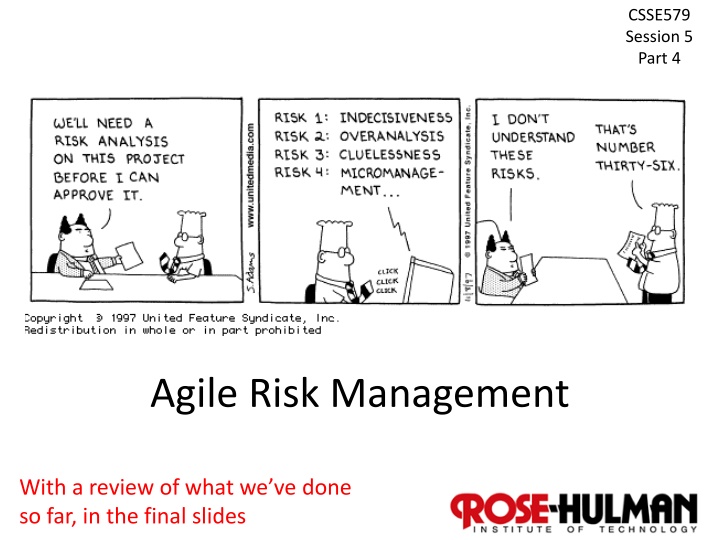 Agile Risk Management