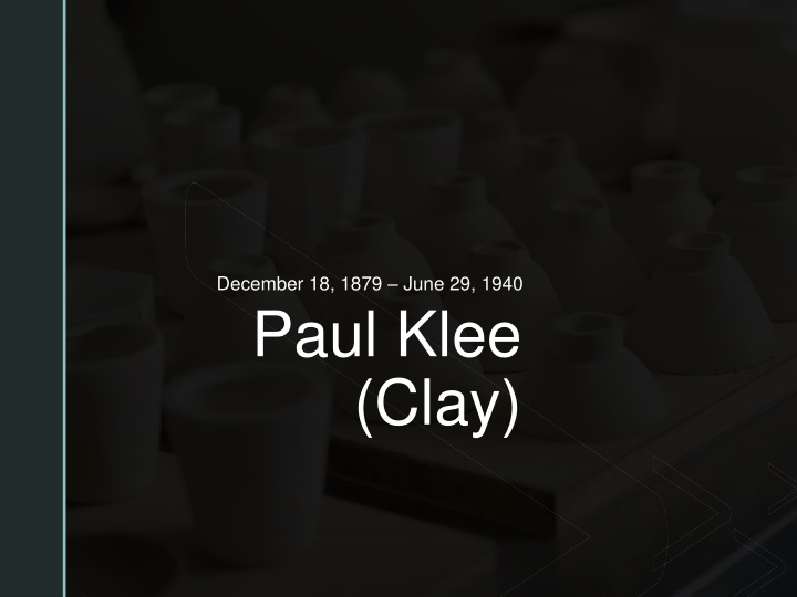 Paul Klee's Life and Art