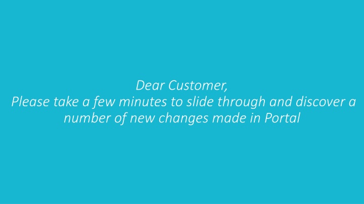 Discover New Changes in Portal Personal - Individual Use