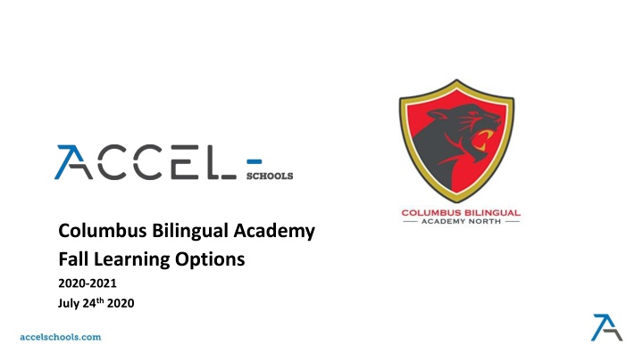 Columbus Bilingual Academy Fall Learning Options