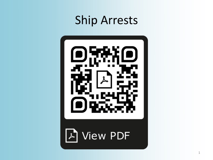 Ship Arrests