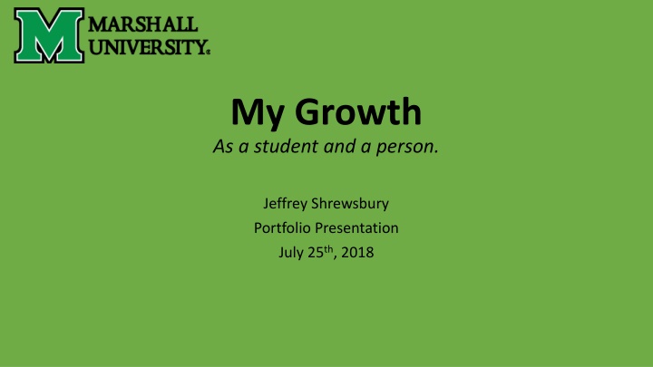 My Growth as a Student and a Person