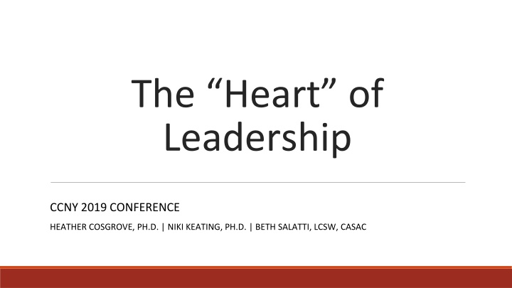 The Heart of Leadership Conference 2019