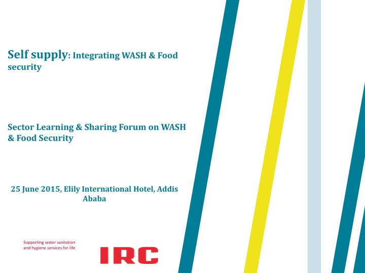 Integrating WASH & Food Security Sector Learning Forum