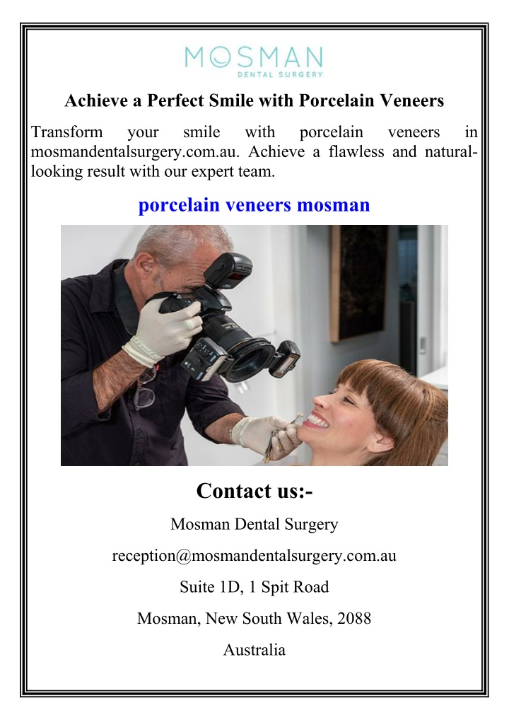 achieve a perfect smile with porcelain veneers n.w
