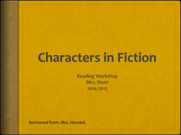 Characterization in Literature