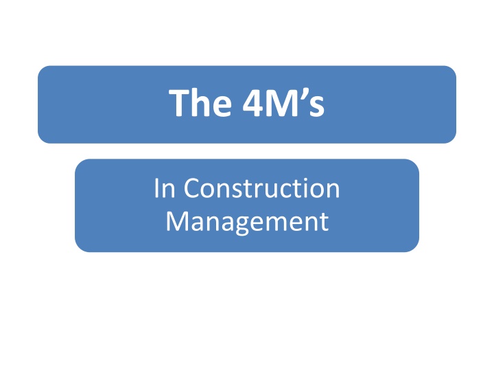 The Key Elements of Construction Management