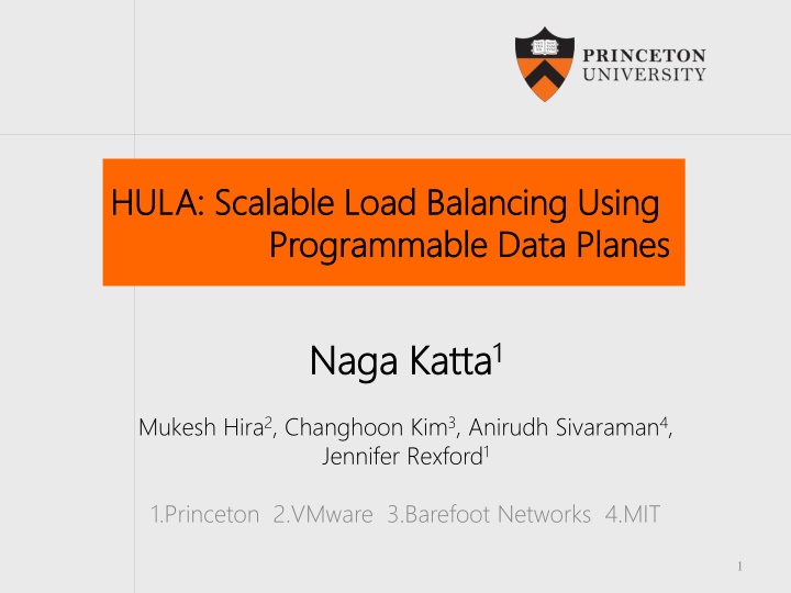 Scalable Load Balancing Using Programmable Data Planes