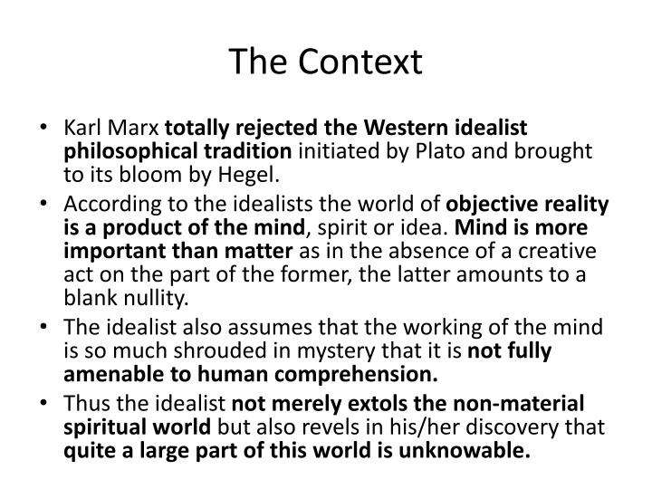 Marx's Materialism: Unique Perspectives on Reality