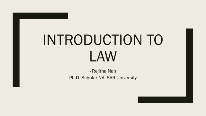 Broad Classes of Law Definitions and Theories