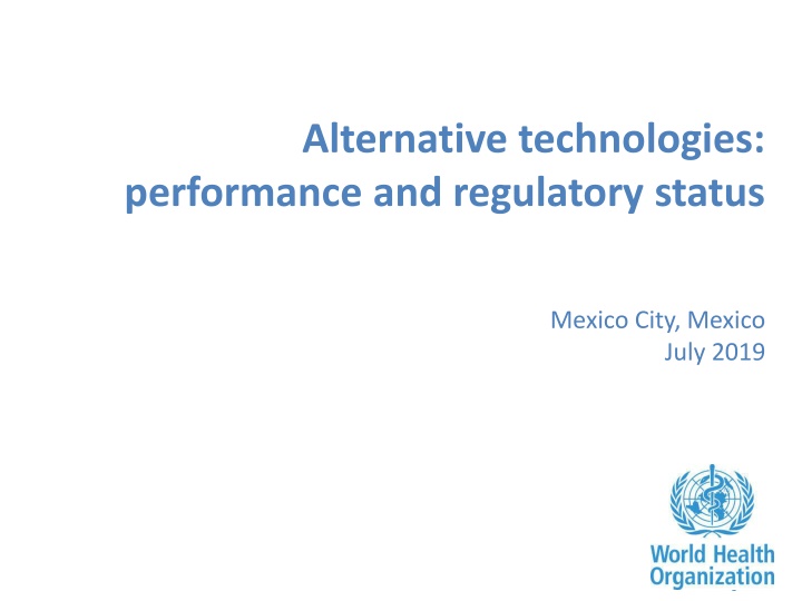Alternative Technologies in Mexico City - July 2019