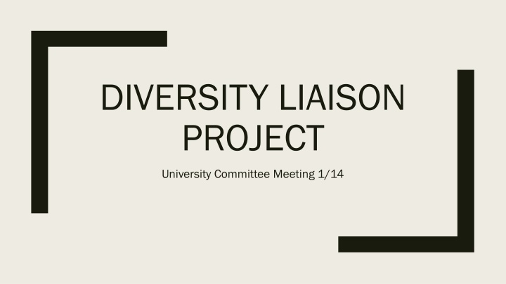 DIVERSITY LIAISON  PROJECT