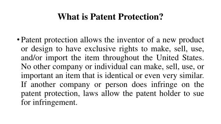 Patent Protection: Exclusive Rights & Requirements