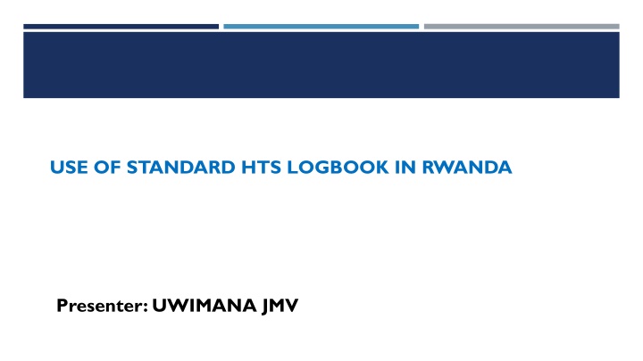 Standard HTS Logbook in Rwanda